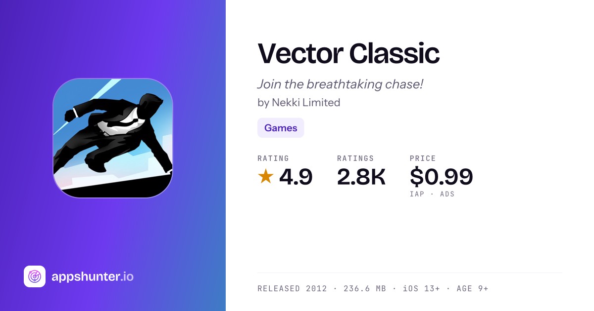 Vector Classic game for iPhone — Download