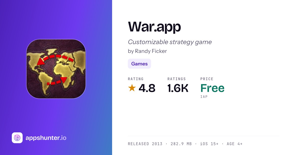 War.app game for iPhone — Download