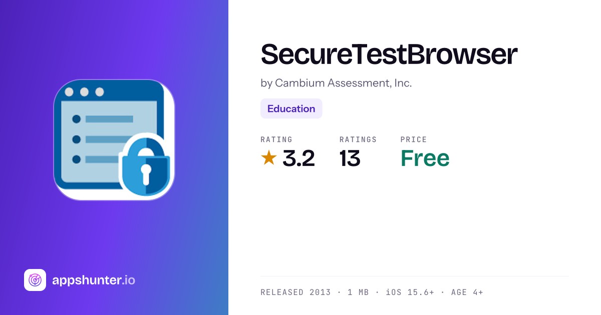 SecureTestBrowser app for iPad — Download