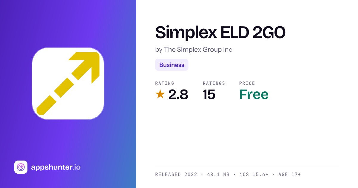 Simplex Eld App Simplex ELD 2GO app for iPhone — Download