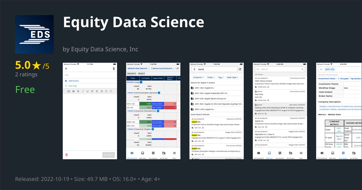 equity-data-science-app-reviews-features-alternatives-user-ratings