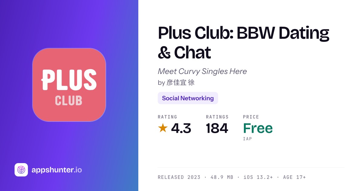 Plus Club app for iPhone — Download