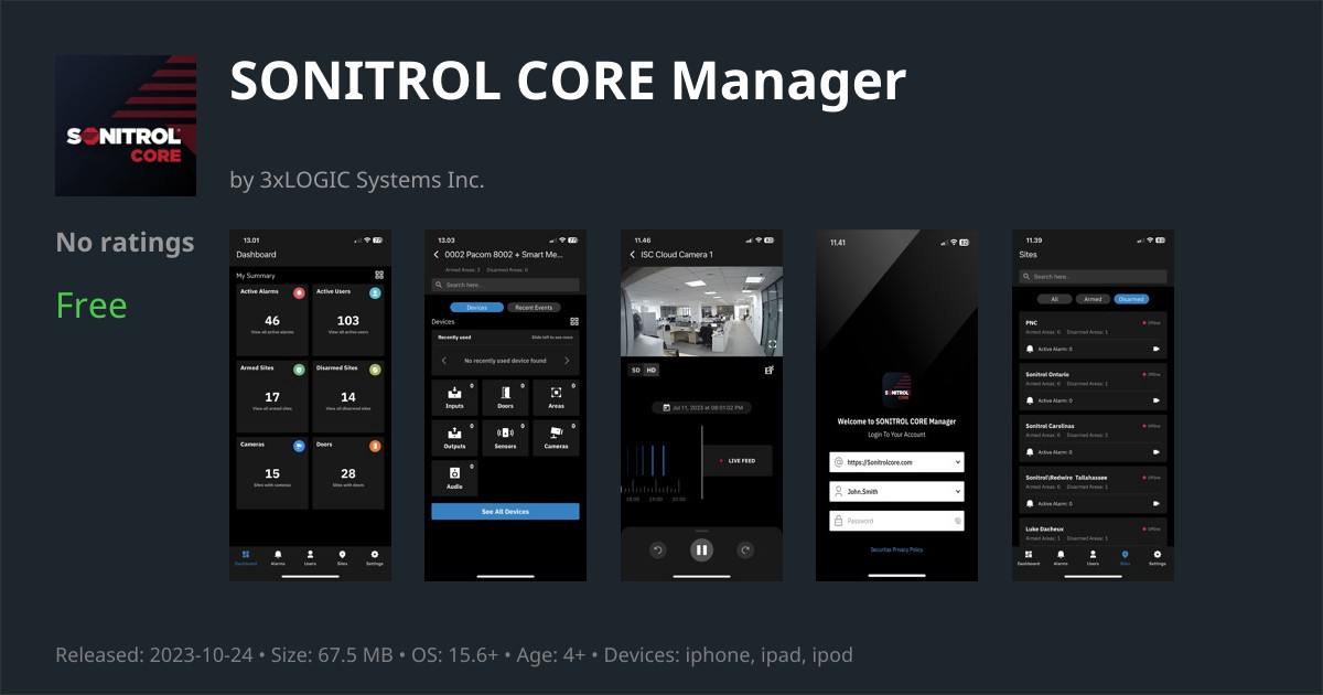 SONITROL CORE Manager App Reviews – Features, Alternatives & User Ratings