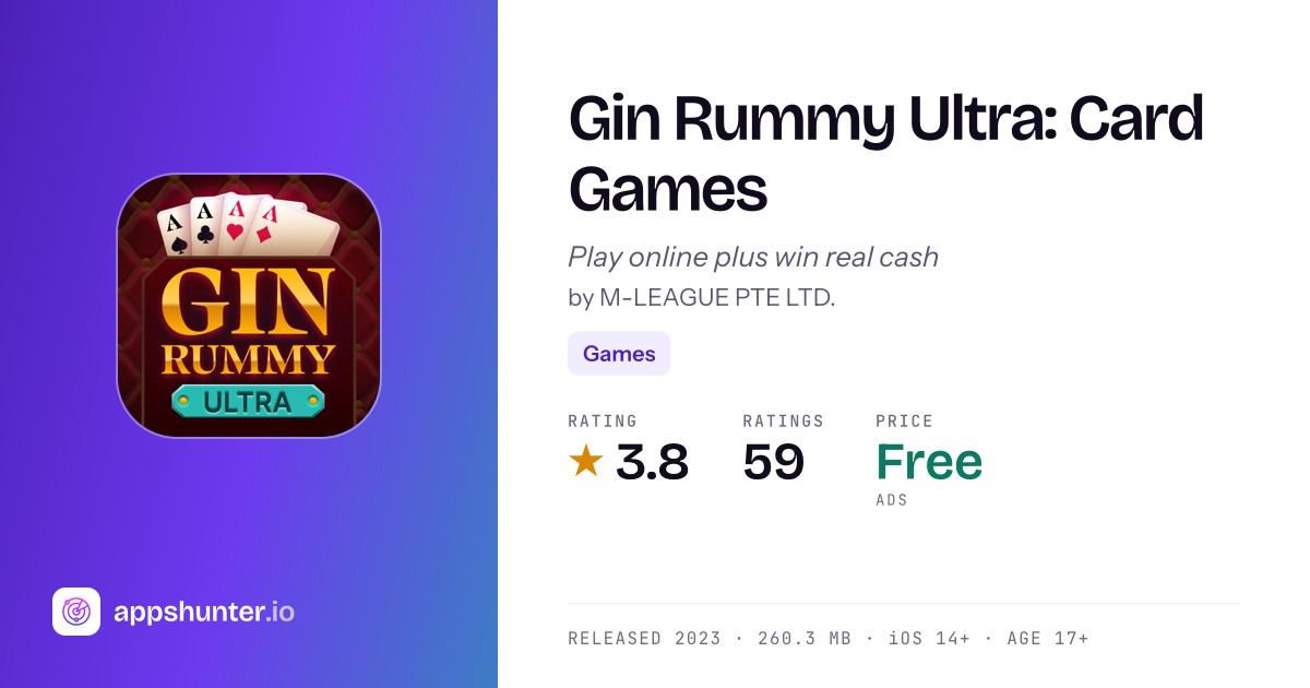 Gin Rummy Ios Gin Rummy Ultra game