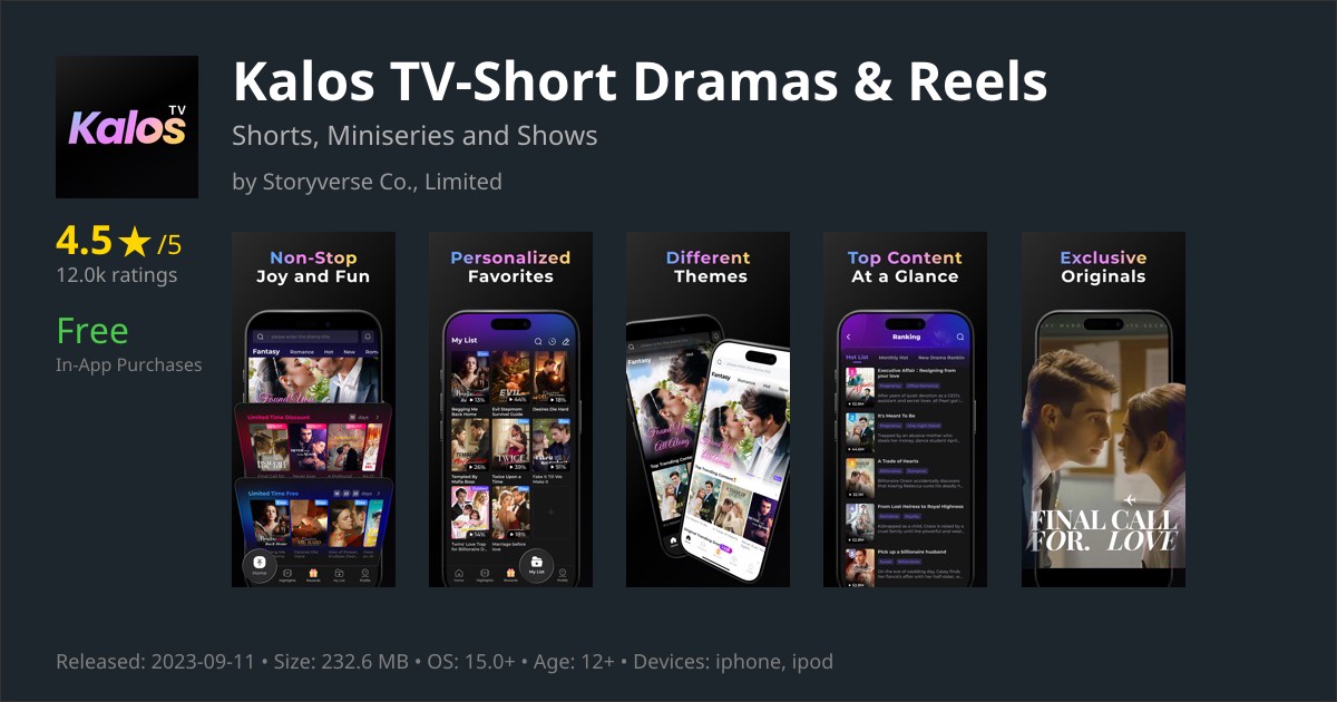Kalos TV app for iPhone — Download