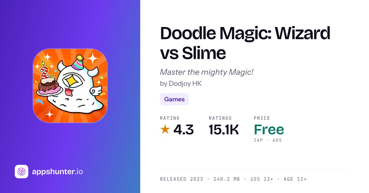 Doodle Magic: Wizard vs Slime - Tower Defense Game | AppsHunter