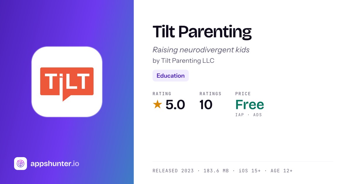 Tilt Parenting App for iPhone - Download