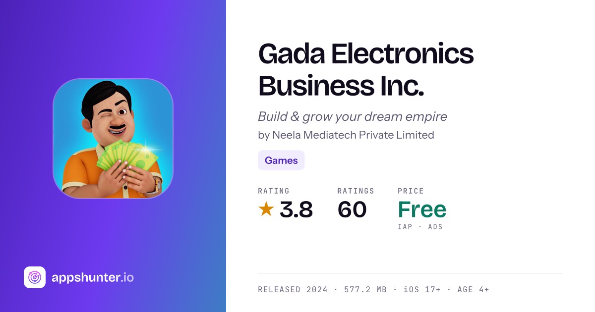 Gada Electronics Business Inc. game for iPhone — Download