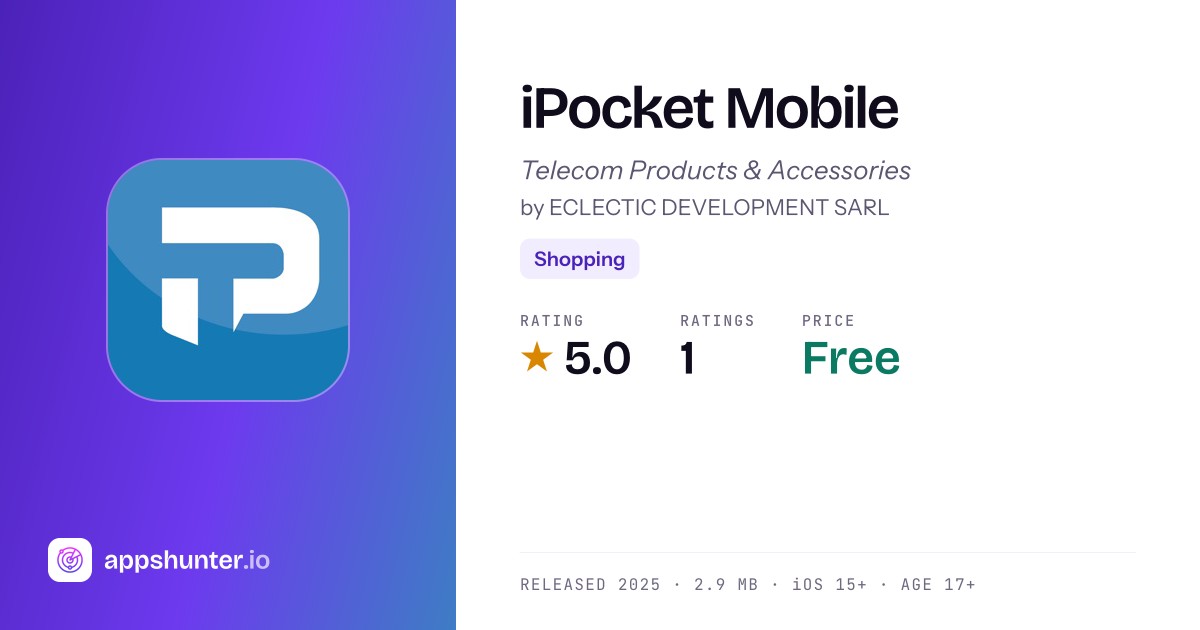 Epocket Apps iPocket Mobile App Reviews – Features, Alternatives & User Ratings
