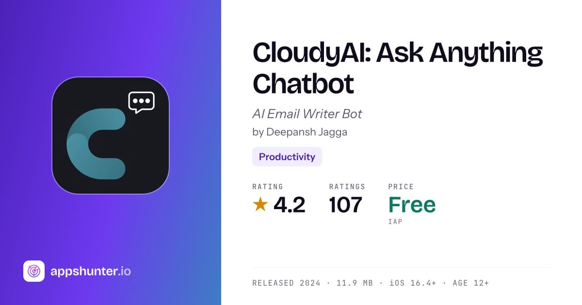 CloudyAI app for iPhone — Download