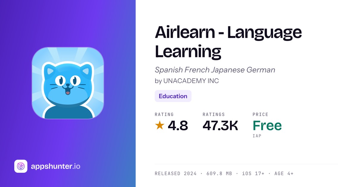 Airlearn app for iPhone — Download