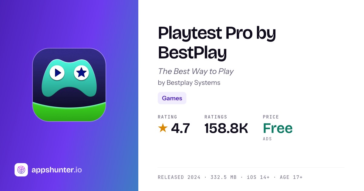 Playtest Pro by BestPlay Reviews | Read user reviews of Playtest Pro by ...