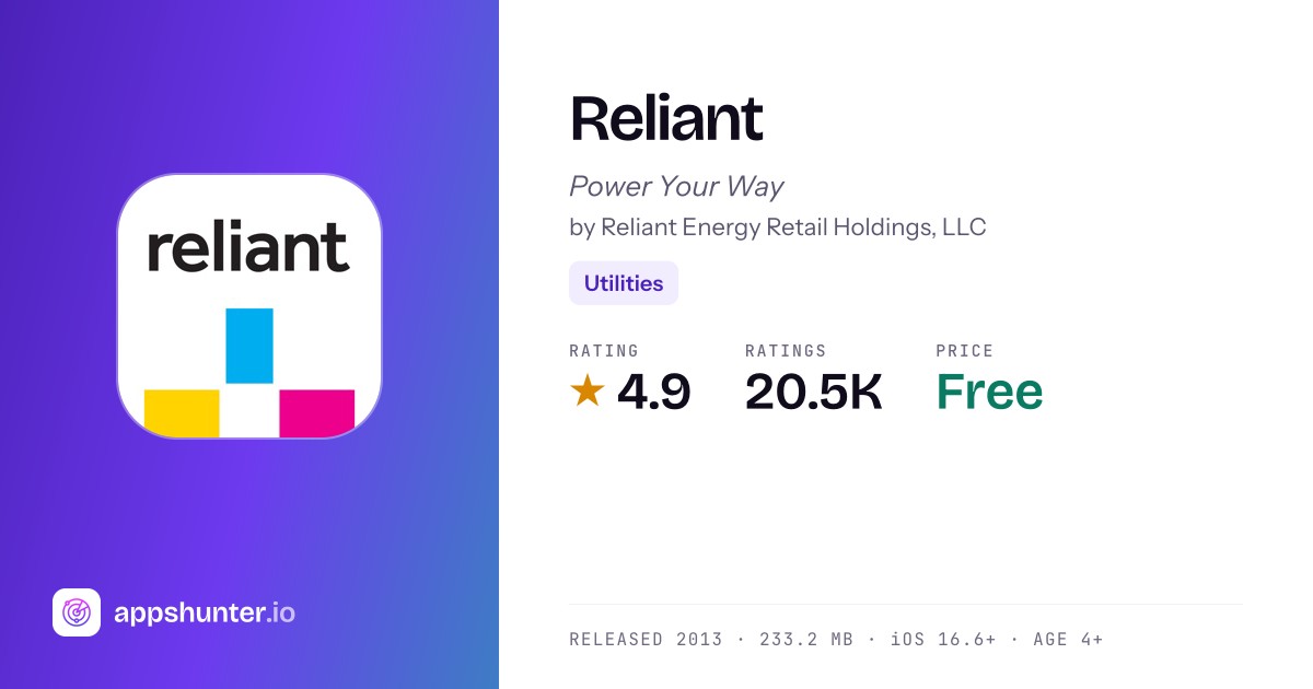 Reliant app for iPhone — Download