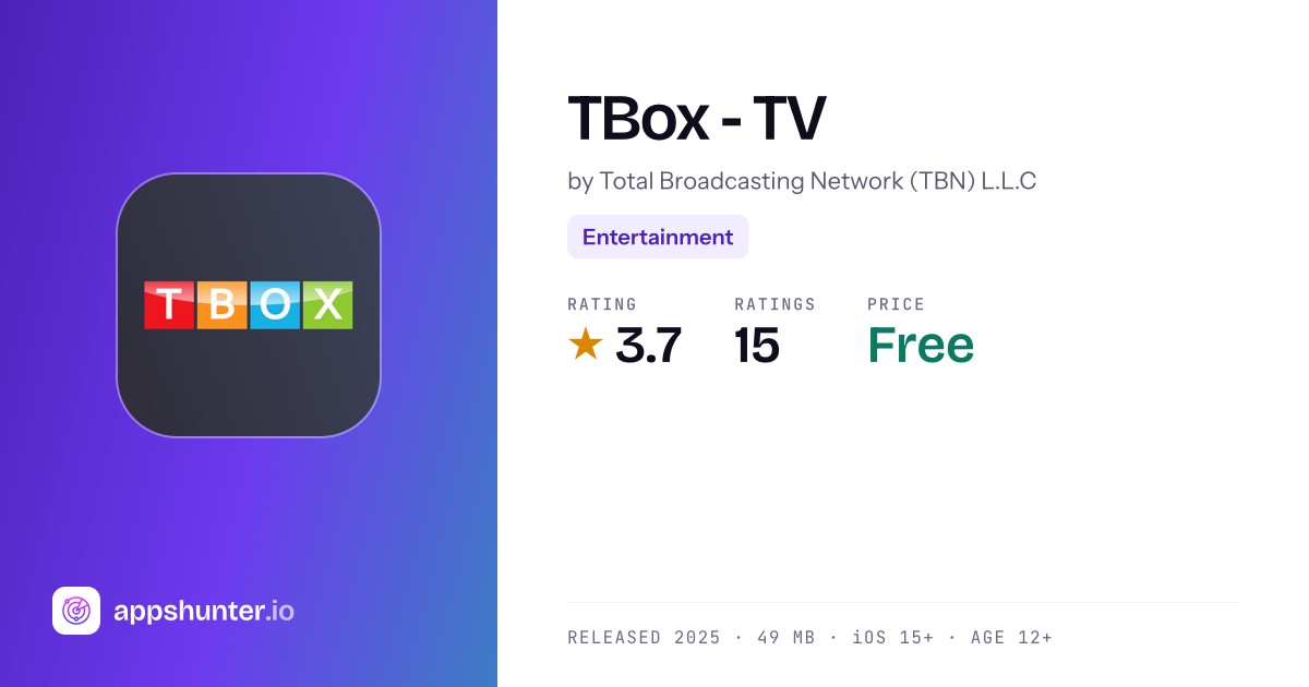 TBox app for iPhone — Download