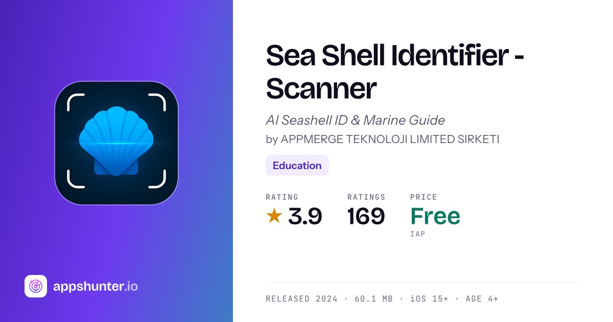 Sea Shell Identifier app for iPhone — Download
