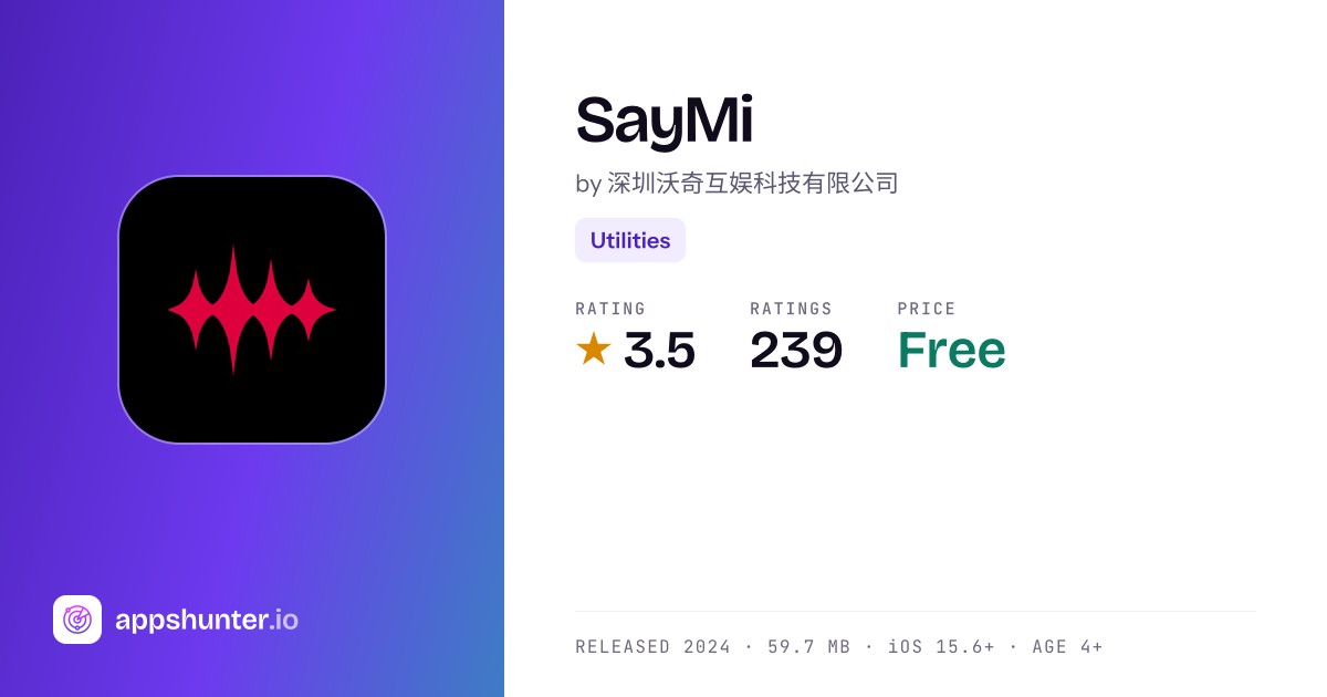 Saymi SayMi app for iPhone — Download