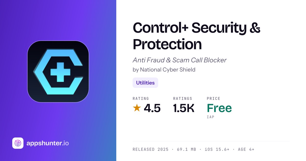 Control+ Security & Protection app for iPhone — Download