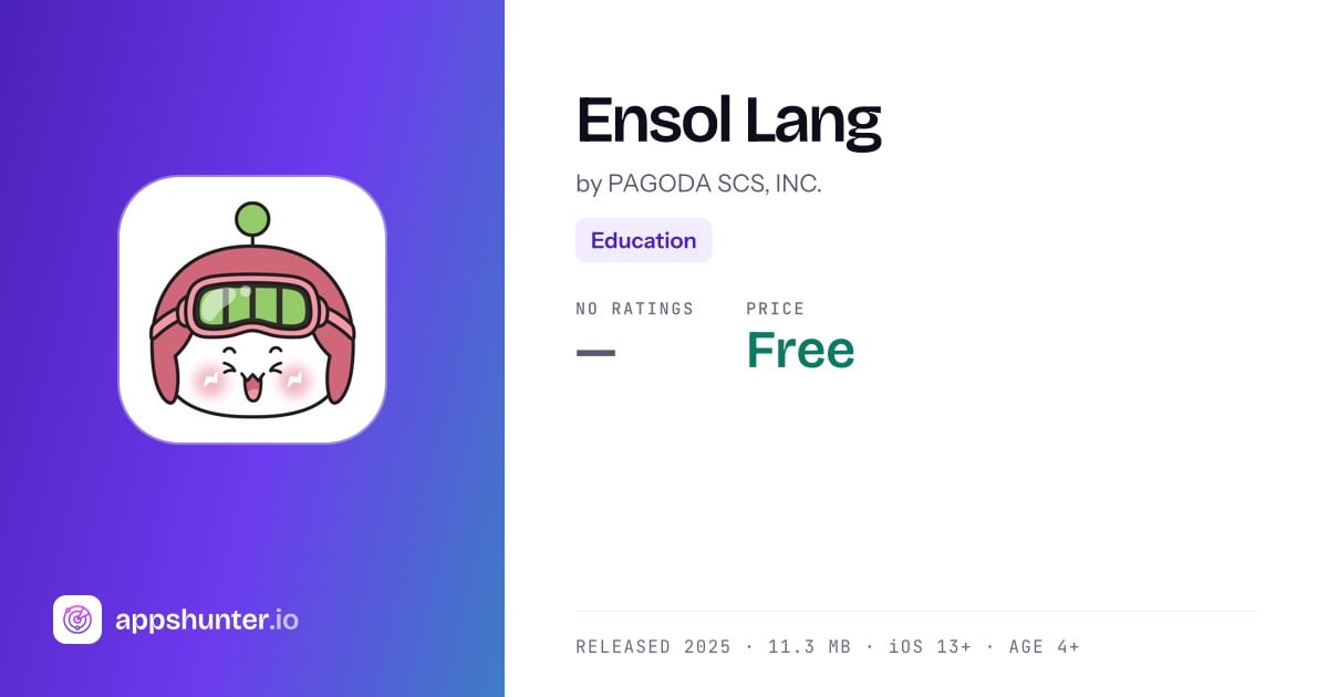 Ensol Lang app for iOS — Download