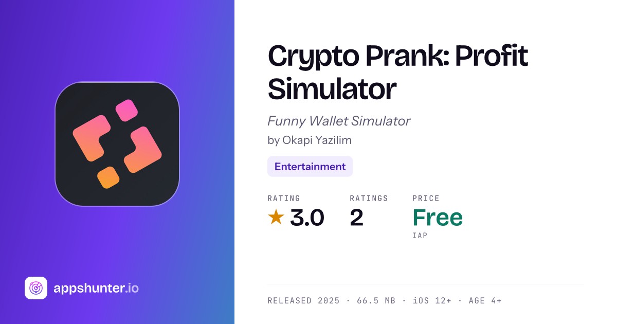 Crypto Prank app for iPhone — Download