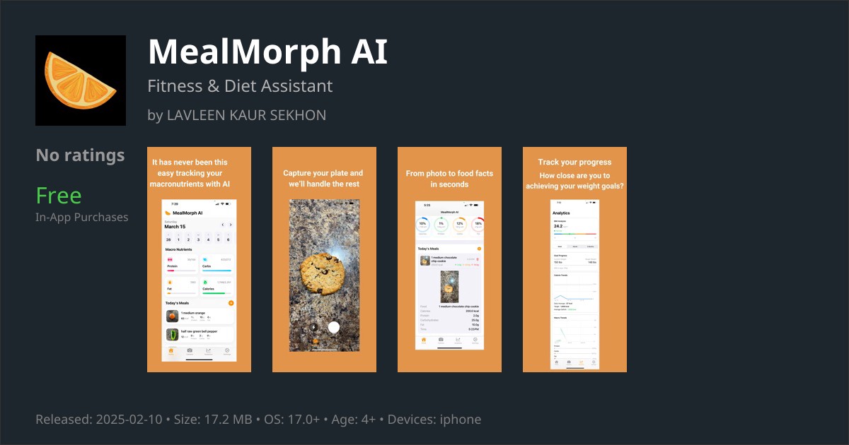 MealMorph AI - Macro Tracker & Calorie Counter