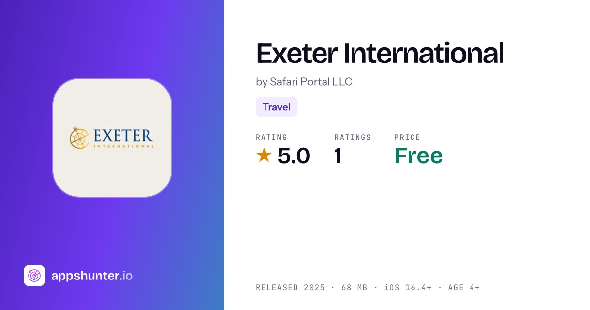 Exeter International App Reviews – Features, Alternatives &amp; User Ratings