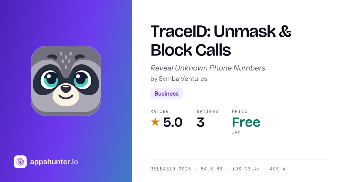 TraceID app for iPhone — Download
