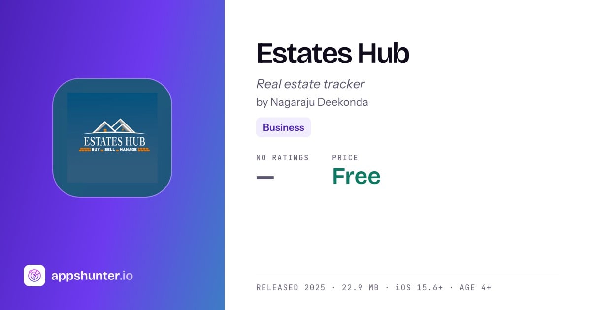 Hub App Ios Estates Hub app for iPhone — Download