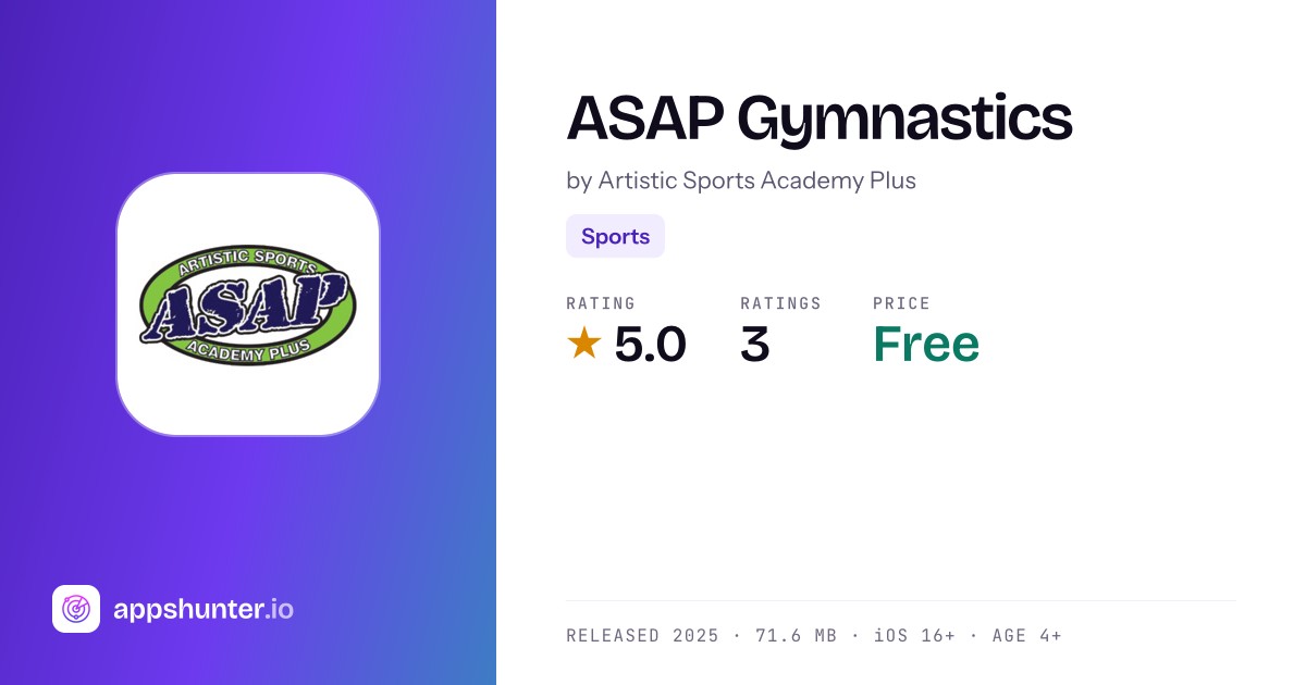ASAP Gymnastics App Reviews – Features, Alternatives & User Ratings