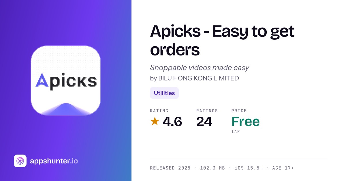 Apicks Apicks app for iPhone — Download