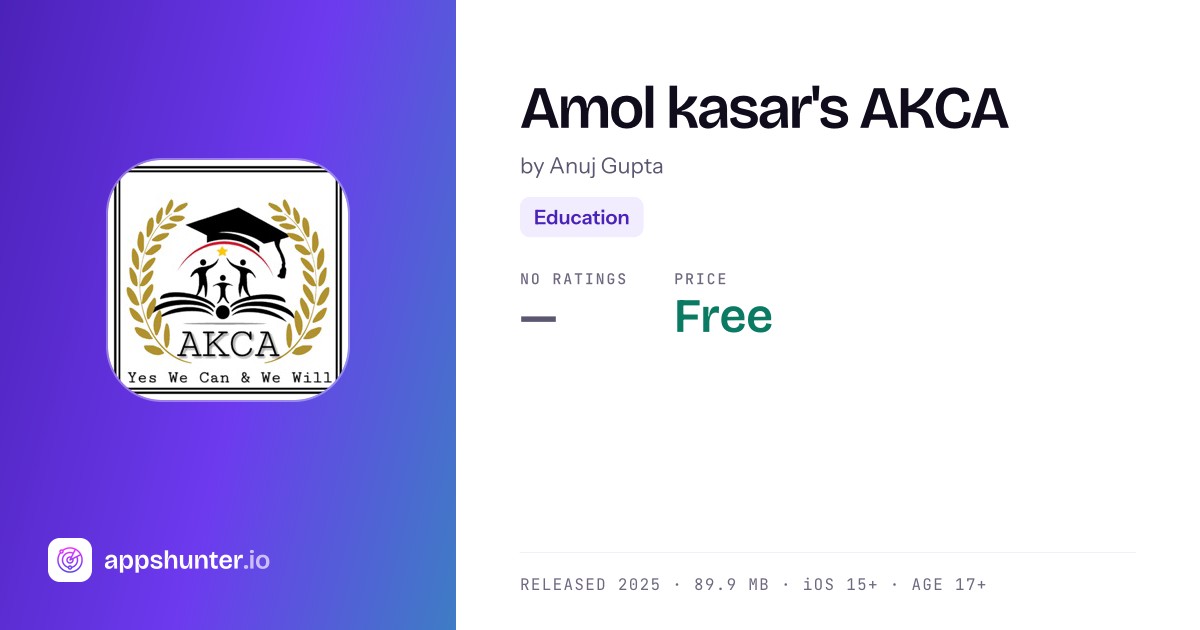 Amol kasar's AKCA App Reviews – Features, Alternatives & User Ratings