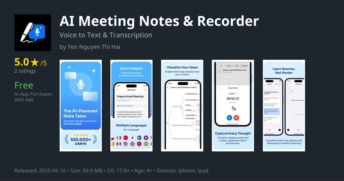 AI Meeting Notes & Recorder App Reviews – Features, Pricing & User Ratings