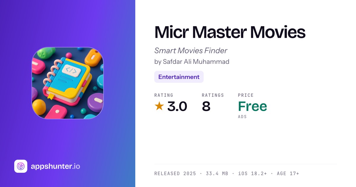 Micr Master Movies app