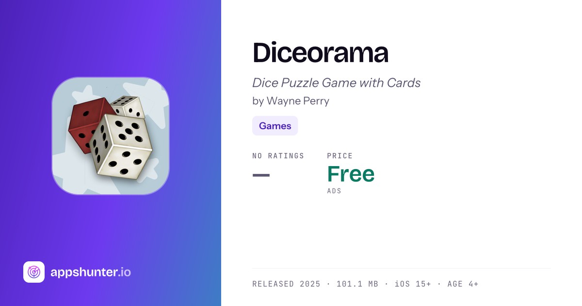 Diceorama game for iPhone — Download