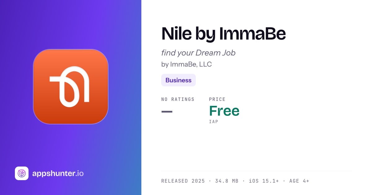 Nile by ImmaBe app