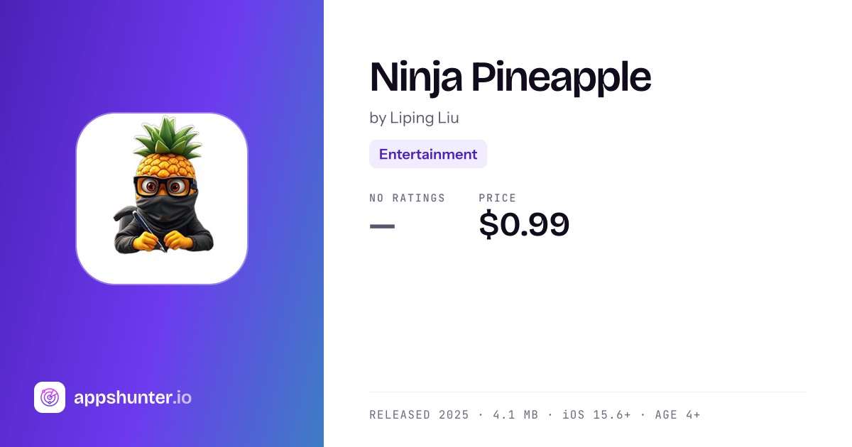 Ninja Pineapple app for iPhone — Download
