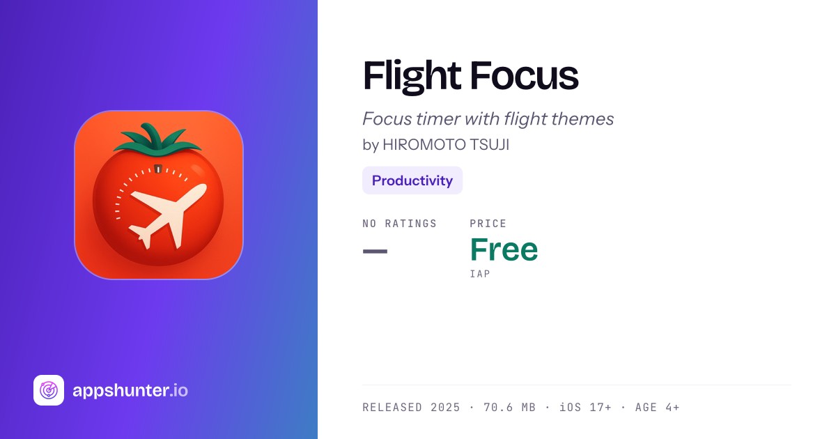 Flight Focus app for iPhone — Download