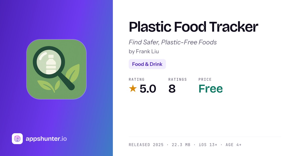 Plastic Food Tracker App Reviews – Features, Alternatives & User Ratings