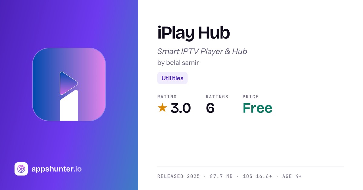 iPlay Hub app