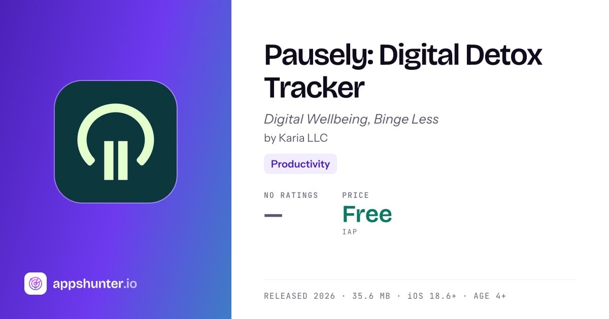 Pausely app for iPhone — Download