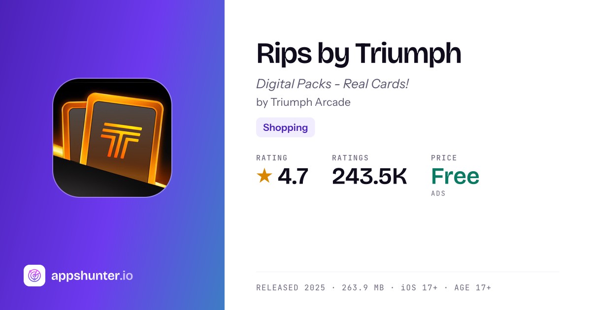 Triump Rips Rips by Triumph app for iPhone — Download