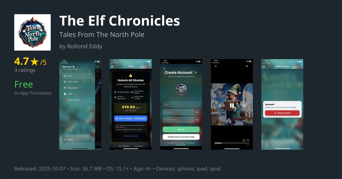 The Elf Chronicles App for iPhone Download
