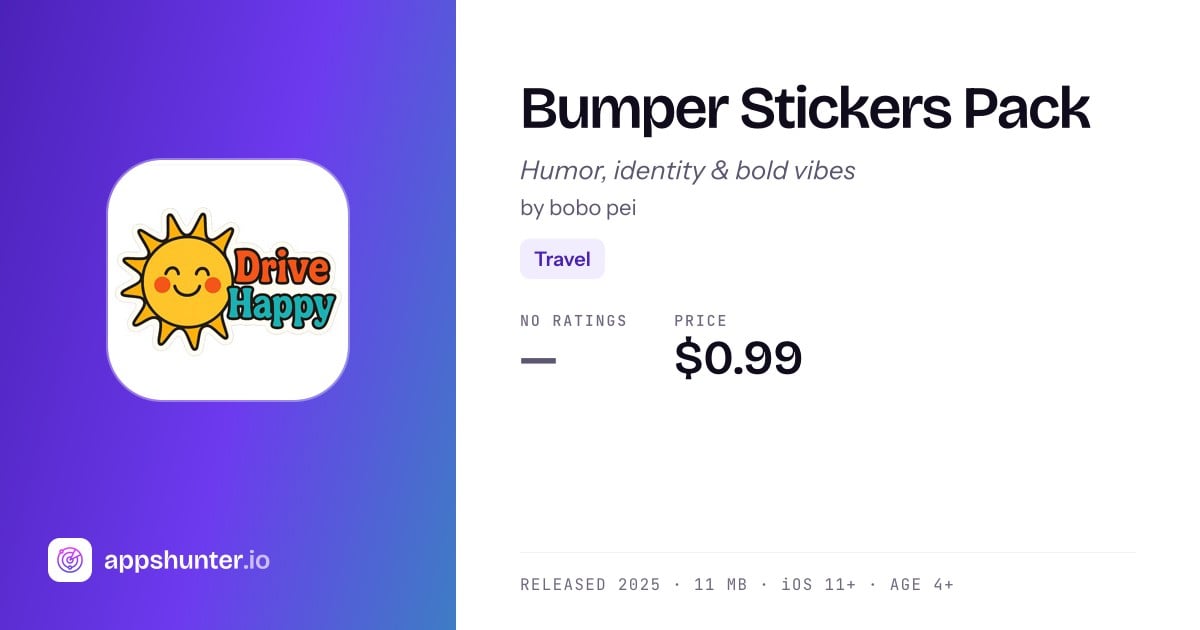 Bumper Stickers Pack app for iPhone — Download