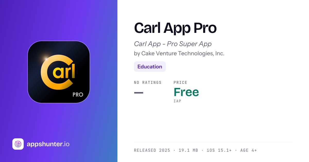 Carl App Pro App for iPhone - Download