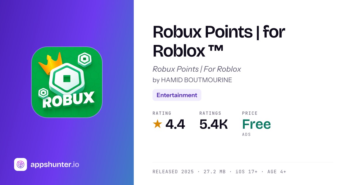 Robux Points | for Roblox ™ app for iPhone — Download