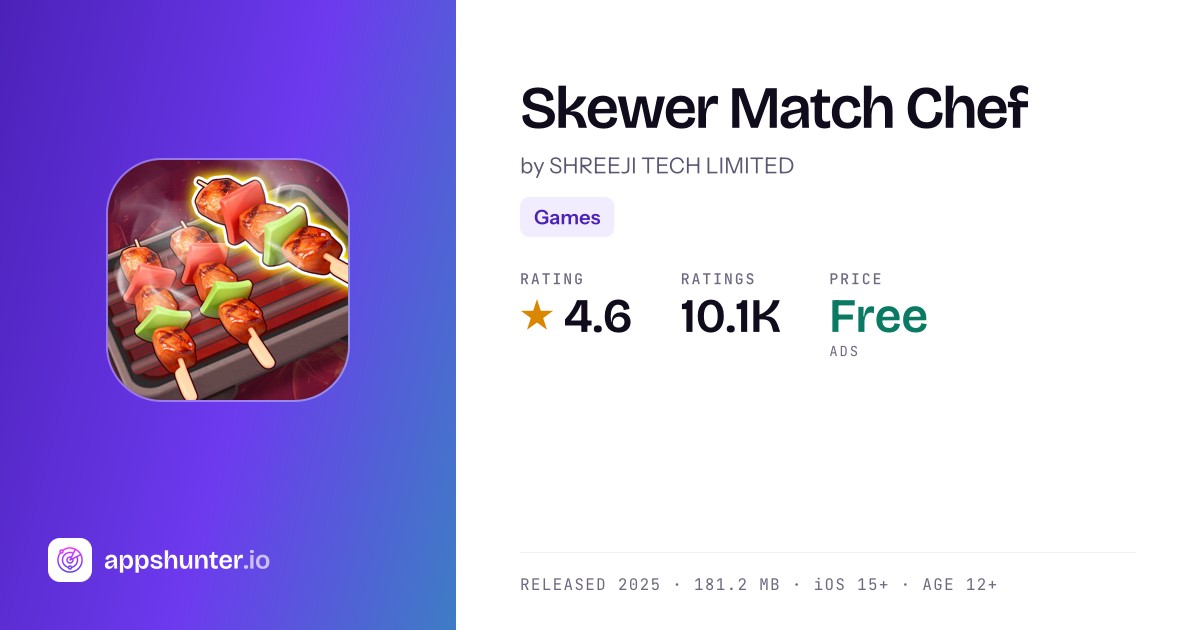 Skewer Match Chef game for iPhone — Download