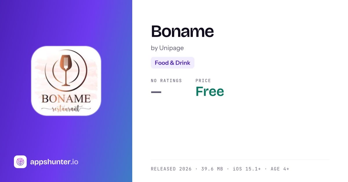 Boname app for iPhone — Download