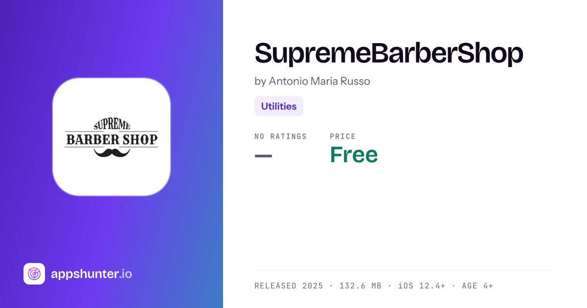 SupremeBarberShop app for iPhone — Download
