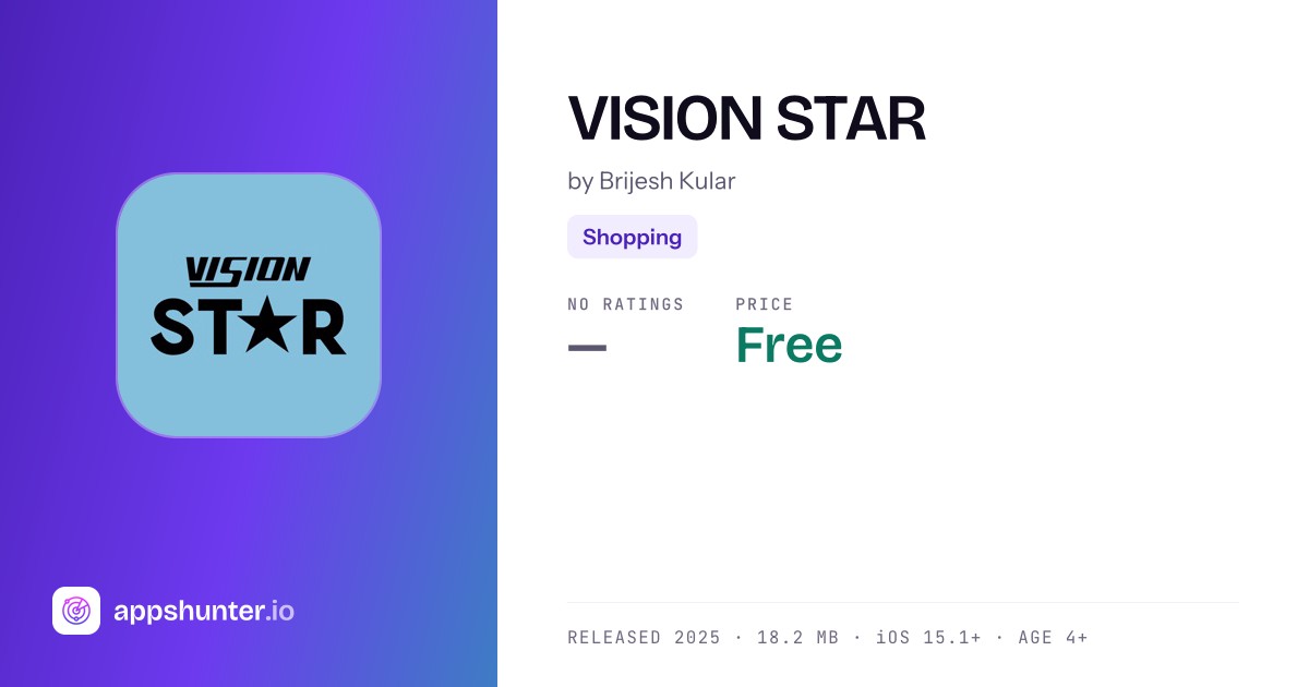 VISION STAR app for iPhone — Download