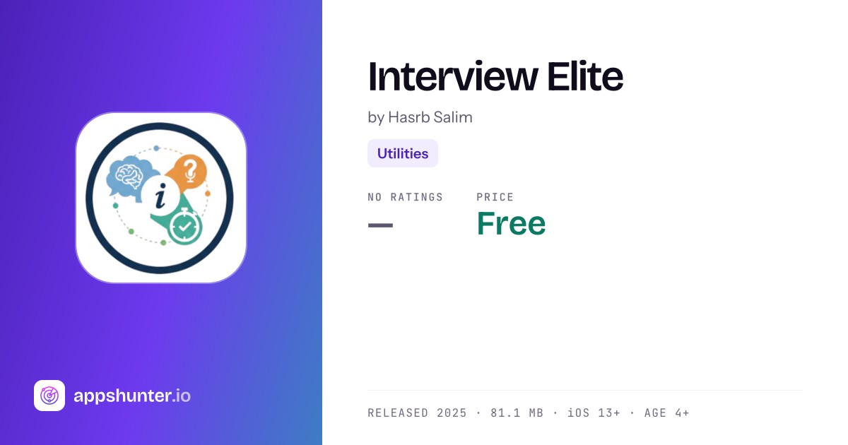 Interview Elite app
