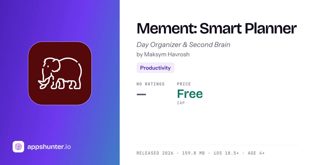 Mement app for iPhone — Download